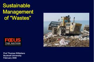 Sustainable Management of “Wastes”