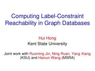 Computing Label-Constraint Reachability in Graph Databases