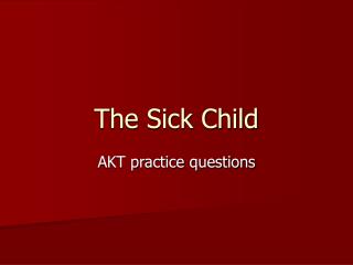 The Sick Child