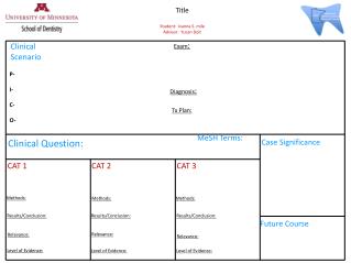 Clinical Scenario