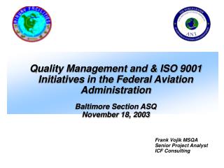 Baltimore Section ASQ November 18, 2003