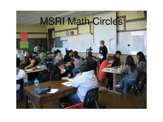 MSRI Math Circles