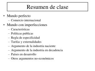 Resumen de clase