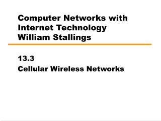 Computer Networks with Internet Technology William Stallings