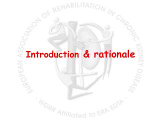 Introduction &amp; rationale