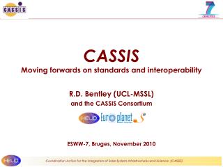 CASSIS Moving forwards on standards and interoperability