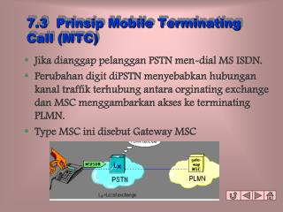 7.3 Prinsip Mobile Terminating Call (MTC)