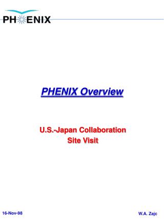 PHENIX Overview
