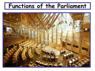 Functions of the Parliament