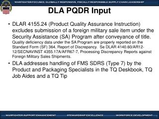 DLA PQDR Input