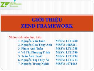 Nhóm sinh viên thực hiện: 1. Nguyễn Văn Toàn		MSSV: LT11780 	2. Nguyễn Cao Thụy Anh	MSSV: 1088211