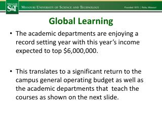Global Learning