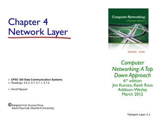 Chapter 4 Network Layer