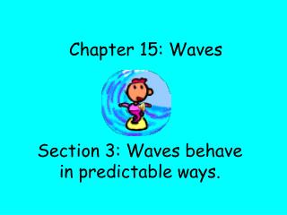 Chapter 15: Waves