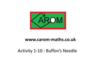 Activity 1-10 : Buffon’s Needle