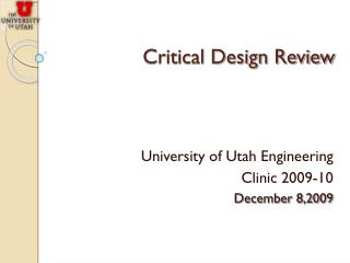 Critical Design Review