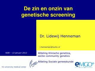 Genetische screening