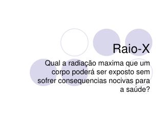 Raio-X