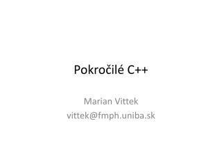 Pokro čilé C++