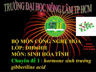 TRƯỜNG ĐẠI HỌC NÔNG LÂM TP HCM