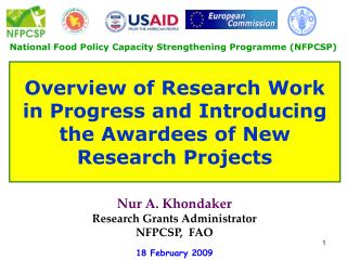 National Food Policy Capacity Strengthening Programme (NFPCSP)