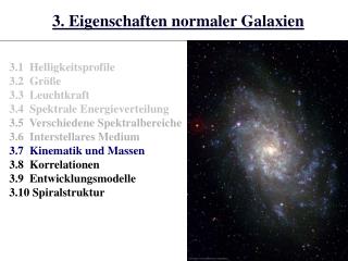 3. Eigenschaften normaler Galaxien