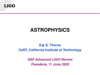 ASTROPHYSICS