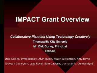 IMPACT Grant Overview