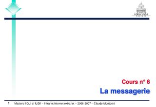 Cours n° 6 La messagerie