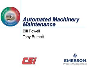 Automated Machinery Maintenance