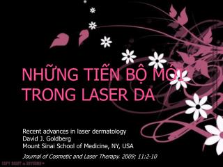 NHỮNG TIẾN BỘ MỚI TRONG LASER DA