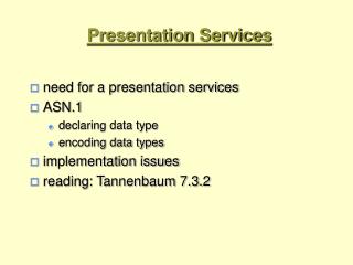 Presentation Services