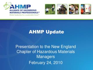 AHMP Update