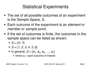 Statistical Experiments