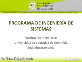 PROGRAMA DE INGENIERÍA DE SISTEMAS
