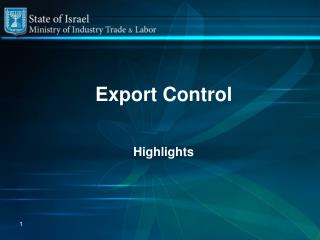 Export Control Highlights