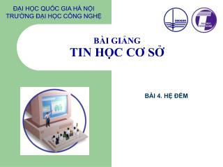 BÀI GIẢNG TIN HỌC CƠ SỞ