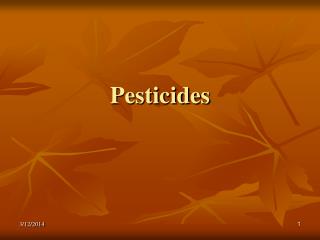 Pesticides