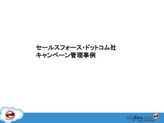 セールスフォース・ドットコム社 キャンペーン管理事例