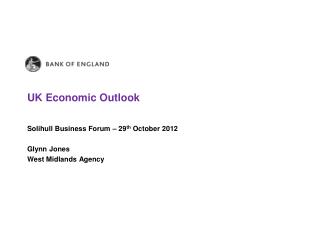 UK Economic Outlook