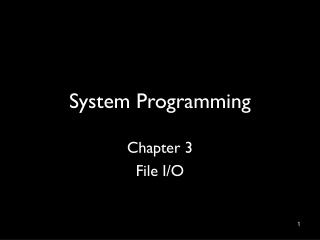 System Programming