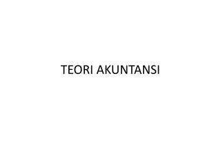 TEORI AKUNTANSI