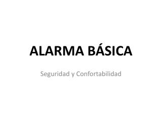 alarma básica