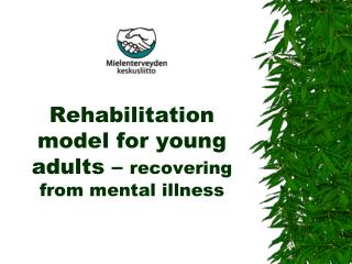 Rehabilitation model for young adults – recovering from mental illness