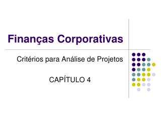 Finanças Corporativas