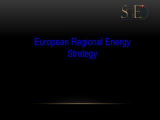European Regional Energy Strategy
