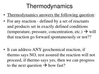 Thermodynamics