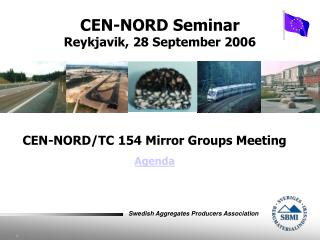 CEN-NORD/TC 154 Mirror Groups Meeting Agenda