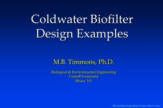 Coldwater Biofilter Design Examples