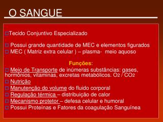 O SANGUE